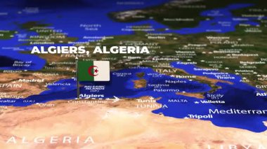 Cezayir 'den Yeni Delhi' ye bayrak iğneleriyle uçuş