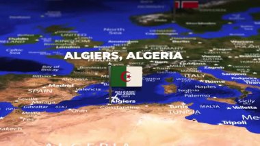 Cezayir 'den Oslo' ya bayrak iğneleriyle uçuş