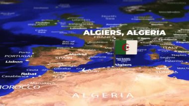 Cezayir 'den Panama City Panama' ya bayrak iğneleriyle uçuş