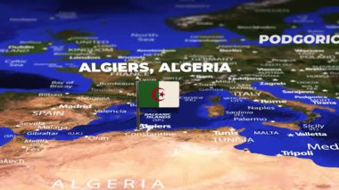 Algiers 'den Podgorica' ya bayrak iğneli uçuş