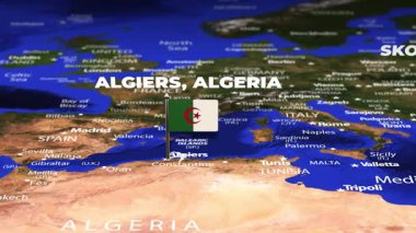 Cezayir 'den Üsküp' e bayrak iğneli uçuş