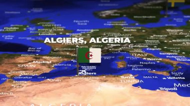 Cezayir 'den Stockholm' e bayrak iğneli uçuş.