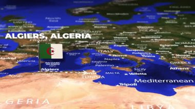 Cezayir 'den Tayvan' a bayrak iğneli uçuş