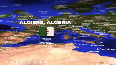 Cezayir 'den Tahran' a bayrak iğneleriyle uçuş