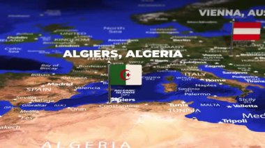 Cezayir 'den Viyana' ya bayrak iğneli uçuş