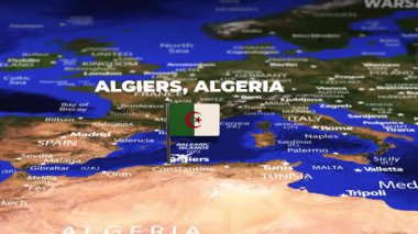 Cezayir 'den Varşova' ya bayrak iğneleriyle uçuş