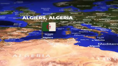 Cezayir 'den Antananarivo' ya bayrak iğneli uçuş