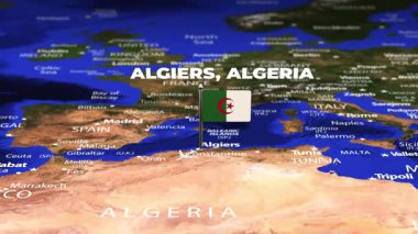 Algiers 'den Banjul GAMBIA' ya bayrak iğneli uçuş