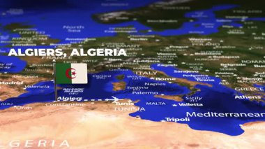 Cezayir 'den Pekin' e bayrak iğneli uçuş