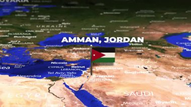 Amman JORDAN 'dan Bratislava' ya bayrak iğneli uçuş