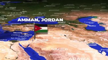 Flight From Amman JORDAN to Naypyidaw MYANMAR with flag pins