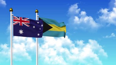 Direkte alfa ile birlikte AUSTRALYA ve BAHAMAS bayrakları dalgalanıyor