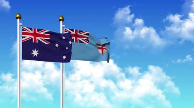 Alfa ile birlikte kutupta AUSTRALIA ve FIJI bayrakları dalgalanıyor