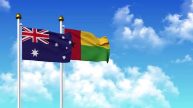 Direkte AUSTRALYA ve GİNEA-BISSAU bayrakları dalgalanıyor.