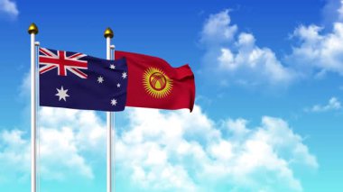 Direkte alfa ile birlikte AUSTRALYA ve KYRGYZSTAN bayrakları dalgalanıyor