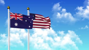 Kutupta alfa ile birlikte AUSTRALYA ve LIBERIA bayrakları dalgalanıyor