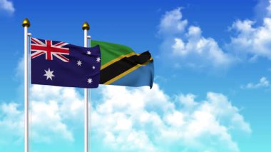 Kutupta alfa ile birlikte AUSTRALYA ve TANZANIA bayrakları dalgalanıyor