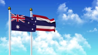 Kutupta alfa ile birlikte AUSTRALYA ve THAILAND bayrakları dalgalanıyor