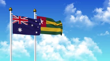 Alfa ile birlikte kutupta AUSTRALYA ve TOGO bayrakları dalgalanıyor