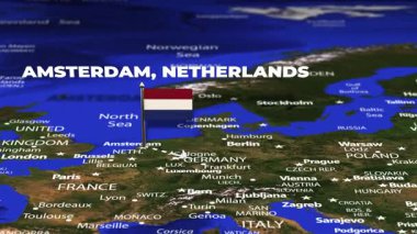 Amsterdam 'dan Abu Dabi' ye bayrak iğneleriyle uçuş