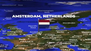 Amsterdam 'dan Trablus' a bayrak iğneleriyle uçuş