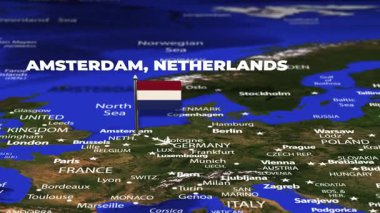 Amsterdam 'dan Riyad SAUDI ARABIA' ya bayrak iğneli uçuş