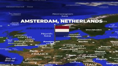 Amsterdam 'dan Rabat MoroCCO' ya bayrak iğneleriyle uçuş