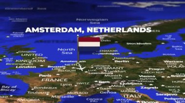 Amsterdam 'dan N Djamena Chad' e bayrak iğneli uçuş