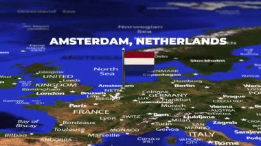 Amsterdam NETHERLANDS 'dan Monrovia LIBERIA' ya bayrak iğneleriyle uçuş