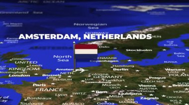 Amsterdam 'dan Minsk' e bayrak iğneleriyle uçuş