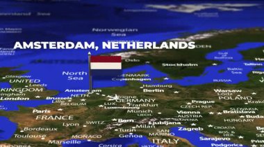 Amsterdam 'dan Dubai' ye bayrak iğneleriyle uçuş