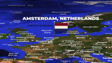 Amsterdam 'dan Dakar Senegal' e bayrak iğneleriyle uçuş