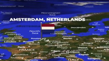 Amsterdam 'dan Beyrut' a bayrak iğneleriyle uçuş