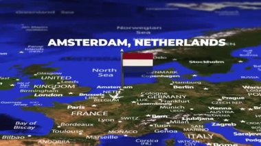 Amsterdam 'dan Bamako Mali' ye bayrak iğneleriyle uçuş