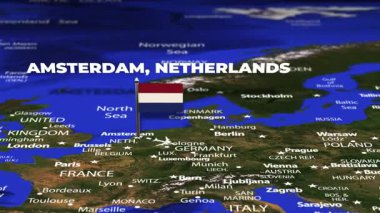 Amsterdam 'dan Bağdat' a bayrak iğneleriyle uçuş