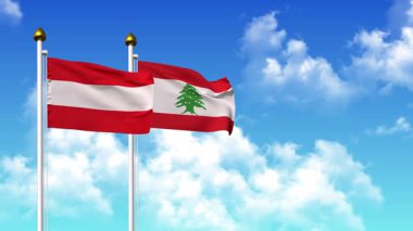 Alfa ile birlikte kutupta AUSTRIA ve LEBANON bayrakları dalgalanıyor