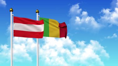 Alfa ile birlikte kutupta AUSTRIA ve MALI bayrakları dalgalanıyor