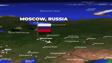 Moskova 'dan Dhaka' ya bayrak iğneli uçuş