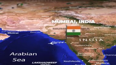 Mumbai 'den Abuja Nijerya' ya bayrak iğneli uçuş.