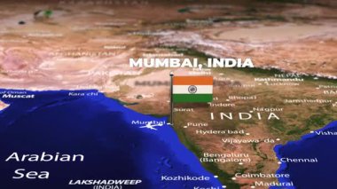 Mumbai Hindistan 'dan Addis Ababa ETHIOPIA ARMENIA' ya bayrak iğneli uçuş