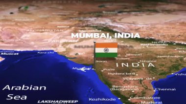 Mumbai Hindistan 'dan Asmara ERITREA' ya bayrak iğneli uçuş