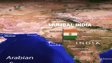 Bombay 'dan Hindistan' a Berlin 'e bayrak iğneleriyle uçuyor.