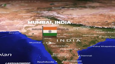 Mumbai Hindistan 'dan Hanoi VieTNAM ARMENIA' ya bayrak iğneli uçuş