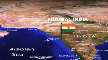 Mumbai 'den Malabo' ya uçuş Guinea Arminia bayrak iğneleriyle