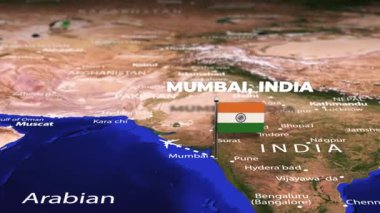 Bombay 'dan Hindistan' a, Oslo 'ya, ARMENYA' ya bayrak iğneleriyle uçuş.