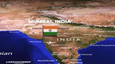 Mumbai Hindistan 'dan Phnom Penh CAMBODIA ARMENIA' ya bayrak iğneleriyle uçuş