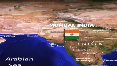 Mumbai 'den Podgorica' ya uçuş MonteneGRO ARMENİYA bayrak iğneleriyle