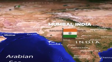 Bombay 'dan Hindistan' a, Prag 'a, CZECH REUBLIC ARMENİYA' ya bayrak iğneleriyle uçuş