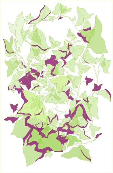 Bir bitkinin stilize dal