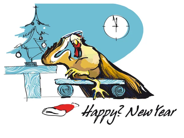 Yeni yıl için kartpostal